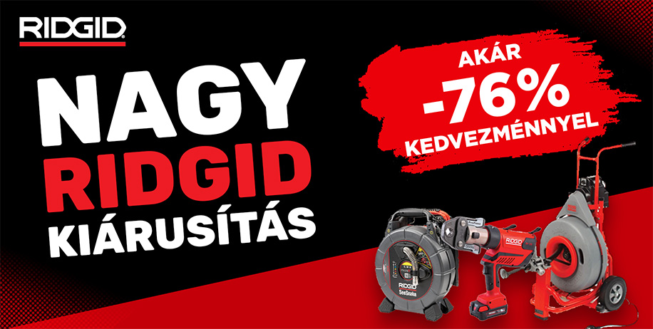 Kiárusítás ridgid