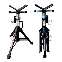 TAG TriStand összecsukható háromlábú csőtartó állvány - modell TFS301+ V alakú csőtartó fej