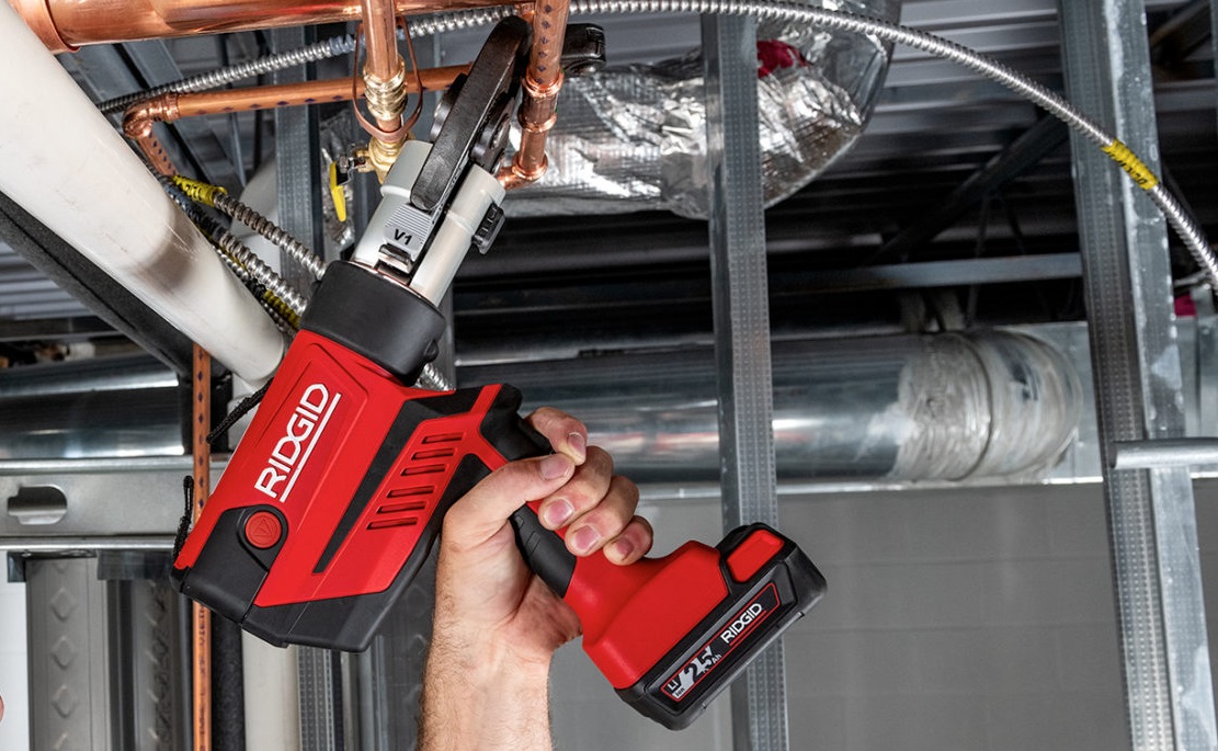 RIDGID présgép RIDGID présgép, réz, rozsdamentes acél, PEX, többrétegű csövekre