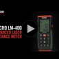RIDGID micro LM-400 - Korszerű lézeres távolságmérő